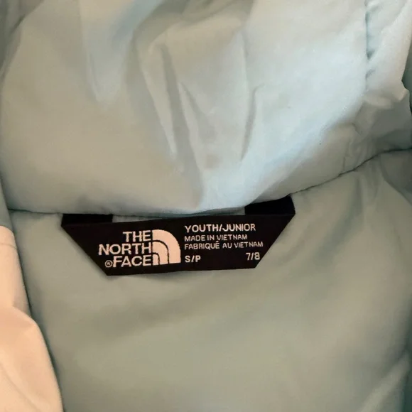 The North Face Girls' Brianna Hooded Jacket Aztec Blue/Black Size Youth S/P 7/8 - Picture 5 of 8